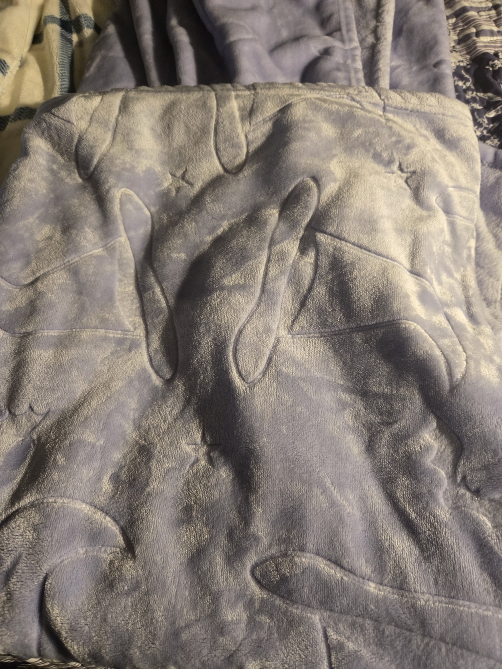 Lucky Brand Lavender Plush Throw Blanket